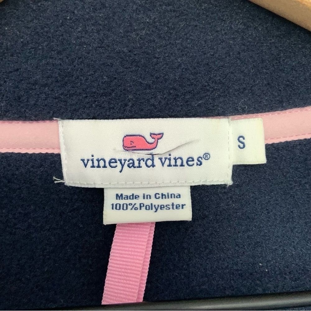 VINEYARD VINES Women's Navy Blue Fleece Vest Size Small - Picture 4 of 9